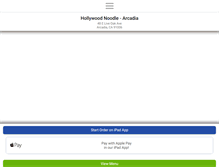 Tablet Screenshot of hollywoodnoodlearcadia.com